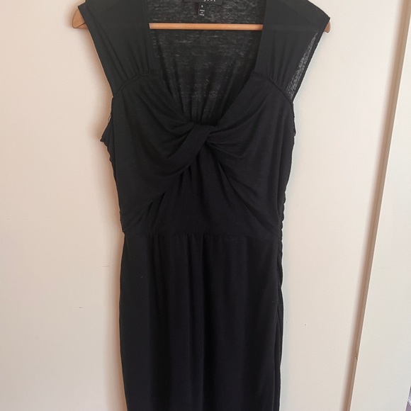 Black ROBERT RODRIGUEZ Dress sz 6- 100% linen - Picture 3 of 9